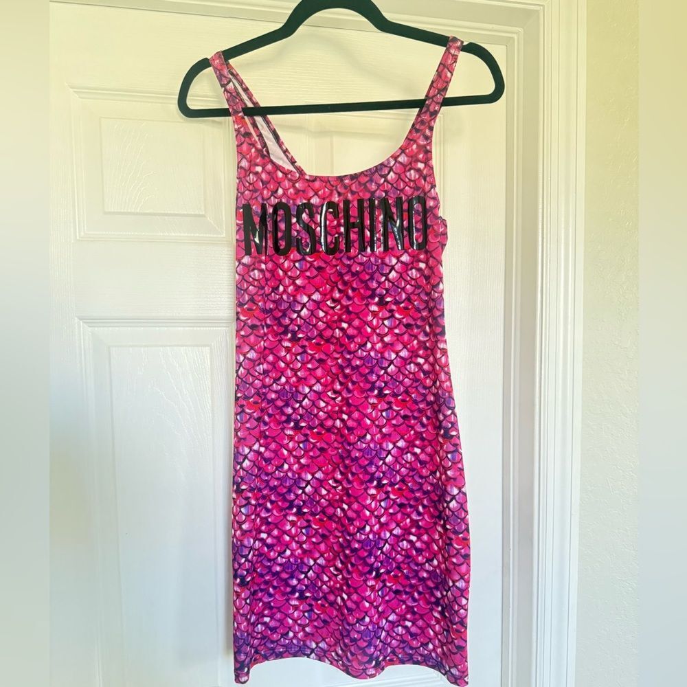Moschino Pink and Purple Scaled Dress - Picture 3 of 8